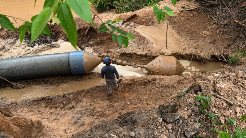 empresa de construção de rede de saneamento