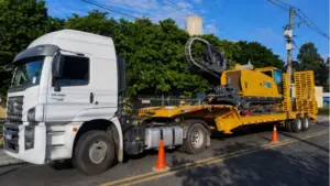 frete para máquinas pesadas