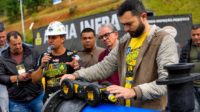 inspeção interna de tubulação