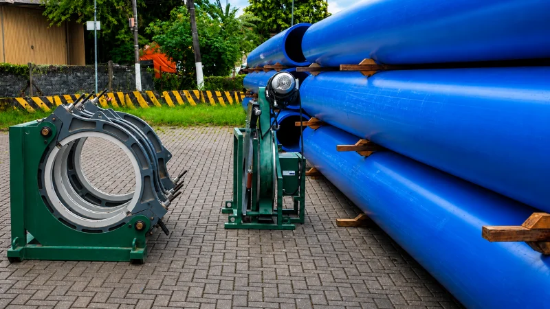 máquina de termofusão pead